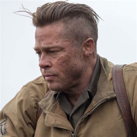 brad pitt fury haircut|brad pitt inglourious basterds hair.